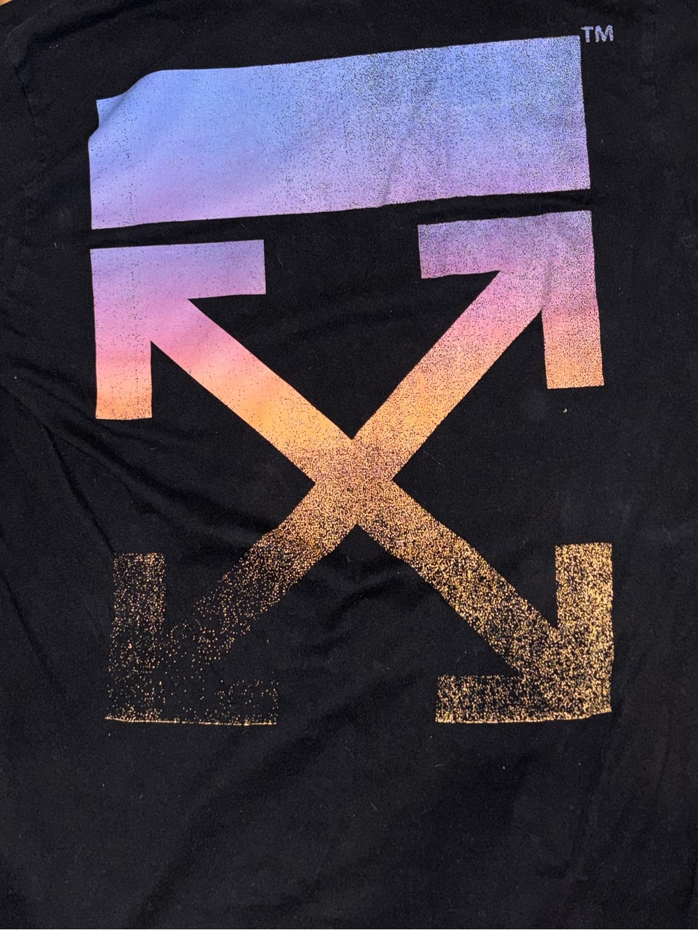Off-White Gradient Arrows T-Shirt Black SS21 Virgil Abloh Hands Off Tee